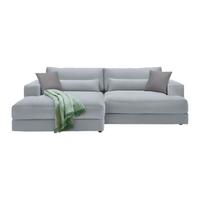 Rohová sedačka FABIONA, ľavá, sivý menčester / sivá - čierna/sivá, Modern, drevo/plast (194/268cm) - Premium Living