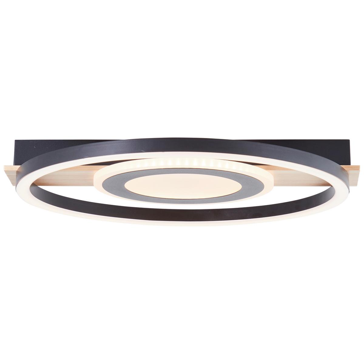 LED-Deckenleuchte G99927a76 Maureen - Hellbraun/Schwarz, Design, Holz/Kunststoff (5/39/37cm) - Brilliant