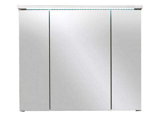 Spiegelschrank mit Led Splash B: 80cm - Weiß, Design, Glas/Holzwerkstoff (80/68/23cm) Spiegelschrank mit Led Splash B: 80cm - Weiß, Design, Glas/Holzwerkstoff (80/68/23cm)
