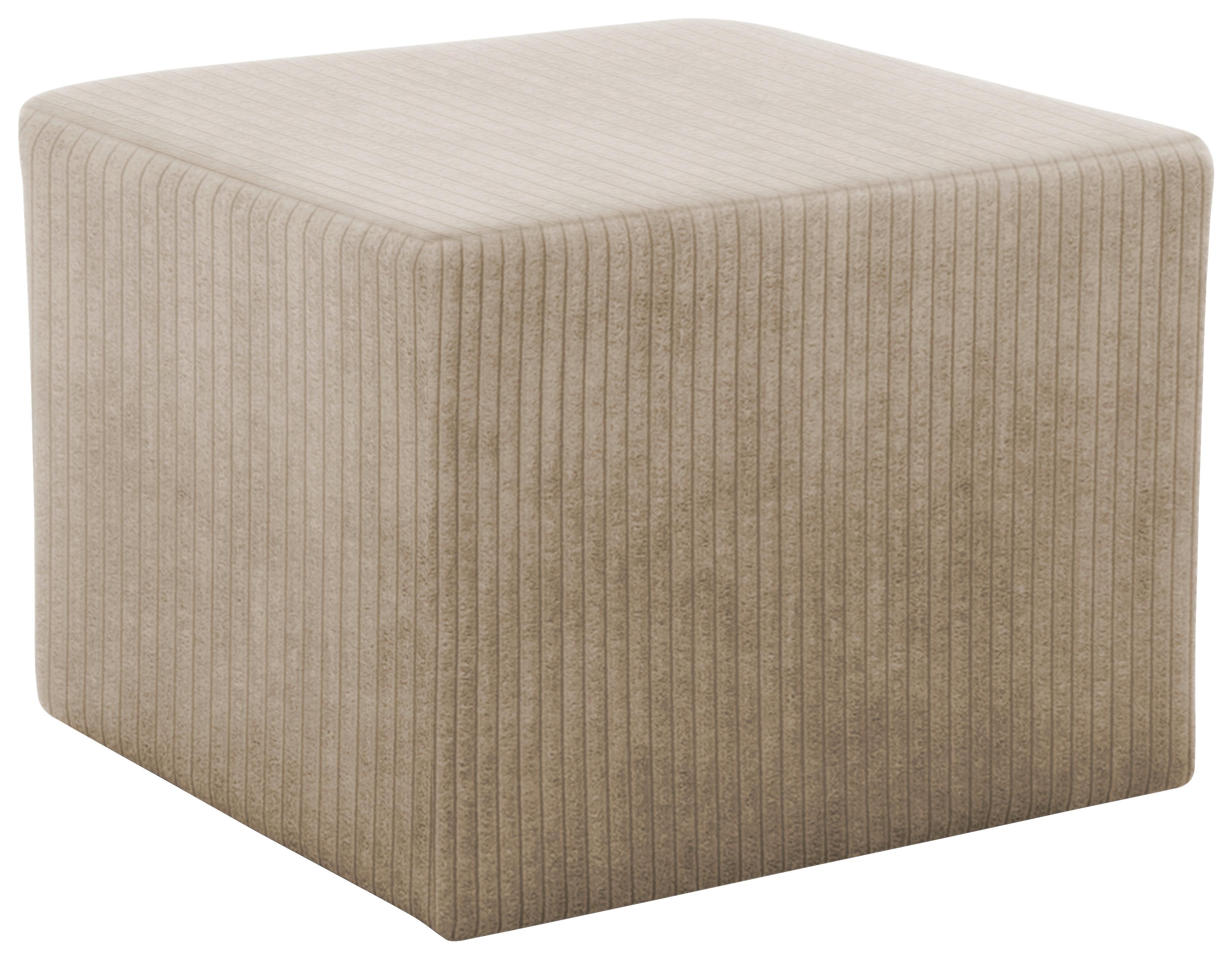 Hocker Taupe B: 59 cm - Taupe/Schwarz, Design, Textil (59/44/59cm) - MID.YOU