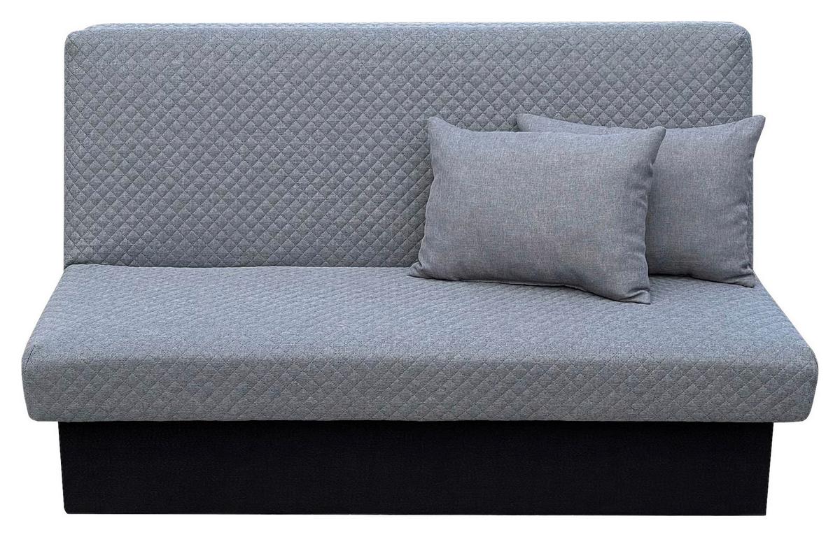 Kanapéágy Cadiz New - világosszürke/fekete, Romantik / Landhaus (160/115/90cm)