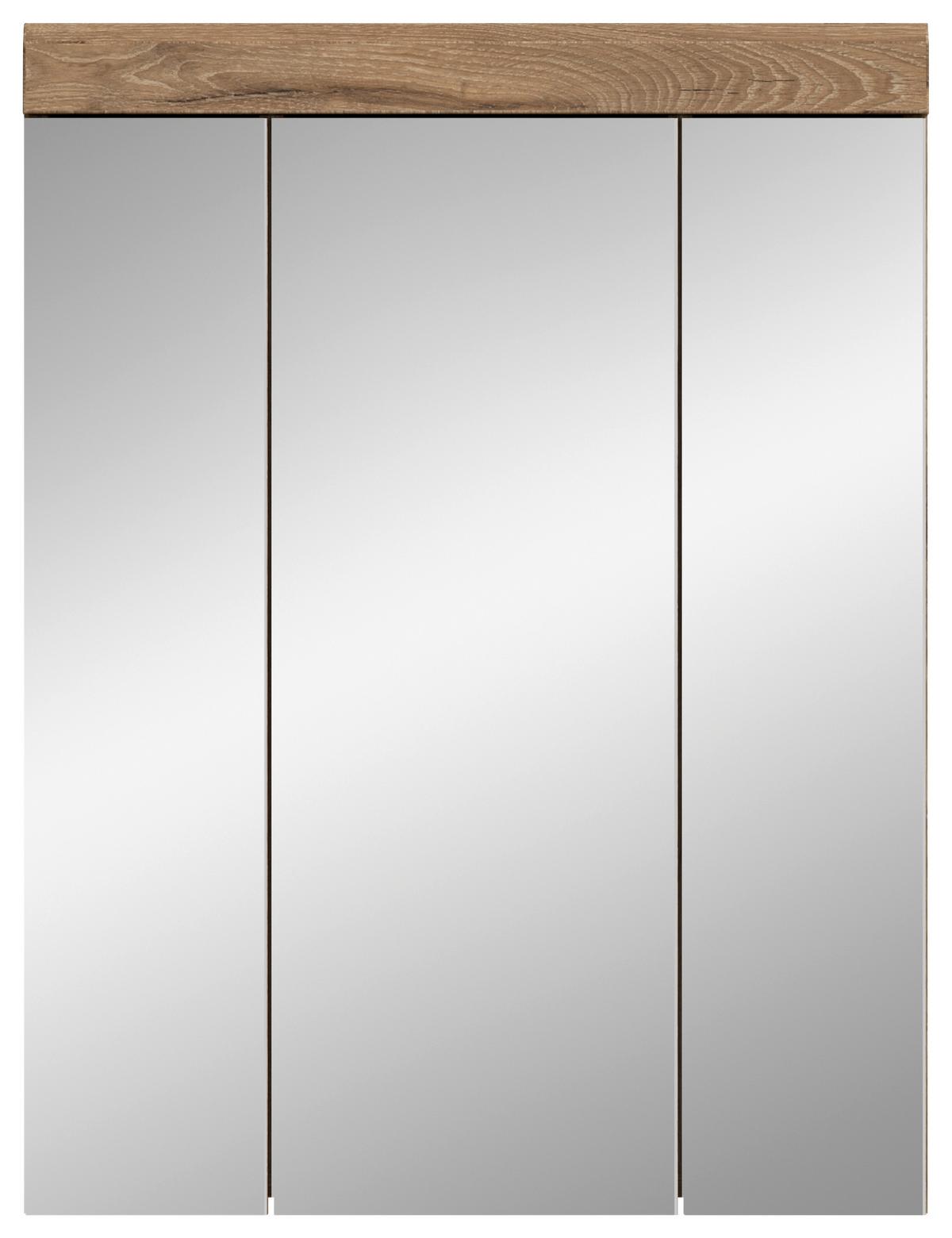 Spiegelschrank Wave Spiegelglas B: 60 cm - MODERN, Glas/Holzwerkstoff (60/79/18cm) - MID.YOU