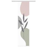 Flächenvorhang Fronda Altrosa Salbeigrün B: 60 cm - Salbeigrün/Altrosa, Natur, Textil (60/245cm)