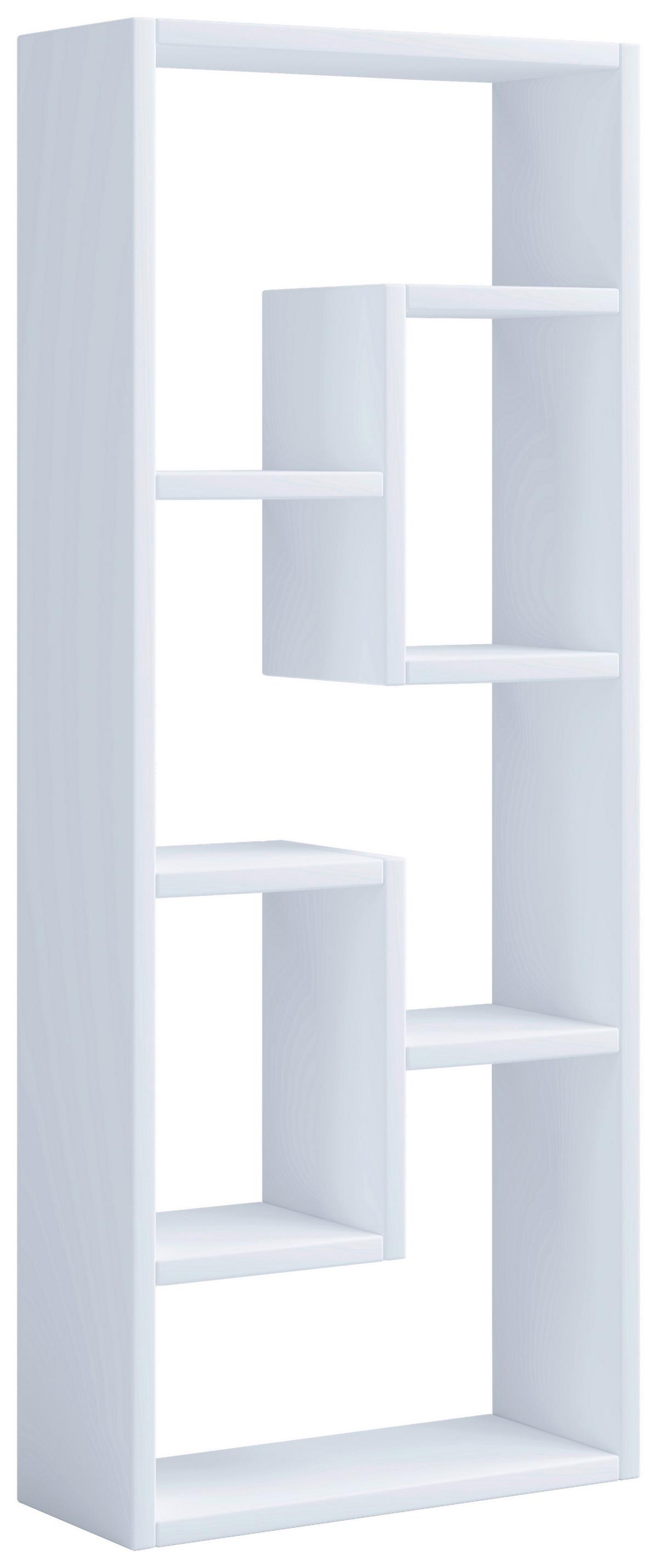 Regál Vilo biely - biela, Modern, kompozitné drevo (36/92/15cm) - MID.YOU