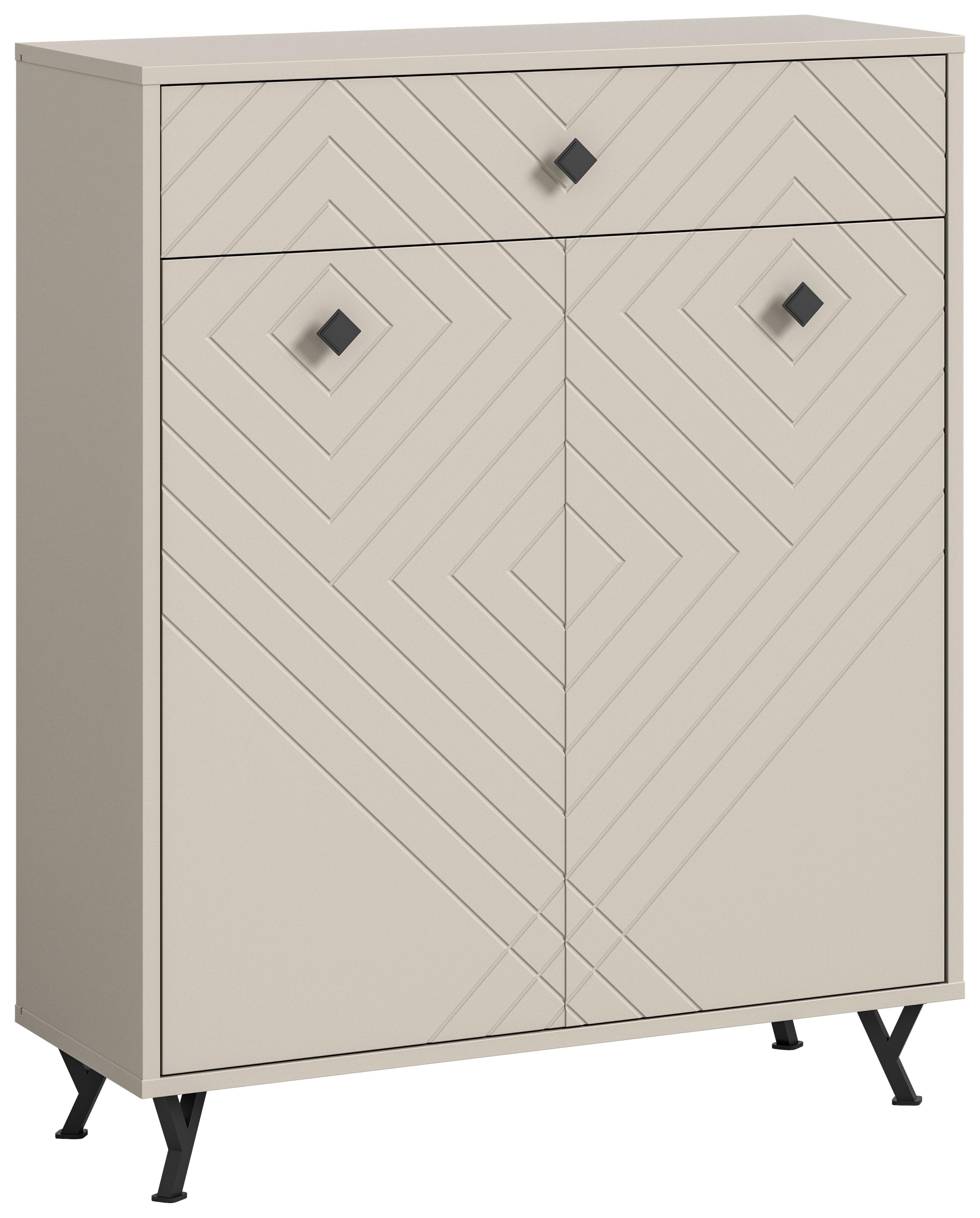 Schuhschrank Notes Sandbeige B: 80 cm