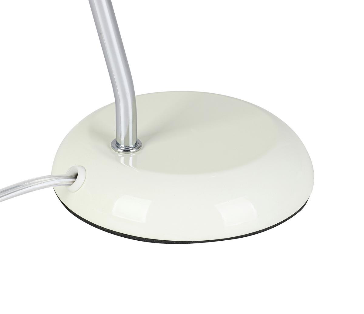 STOLNÁ LAMPA ILKA - biela/chrómová, Modern, kov/plast (27/12/35cm) - Mömax
