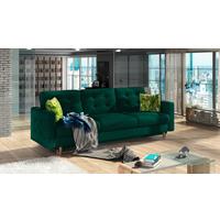 Schlafsofa Asgard Grün B: 230 Cm - Buchefarben/Grün, Design, Textil (230/93/92cm) - MID.YOU