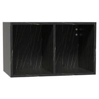 Wandregal Las Vegas Schwarz B: 60 cm - Schwarz, MODERN, Holzwerkstoff (60/36/37cm) - Vertico