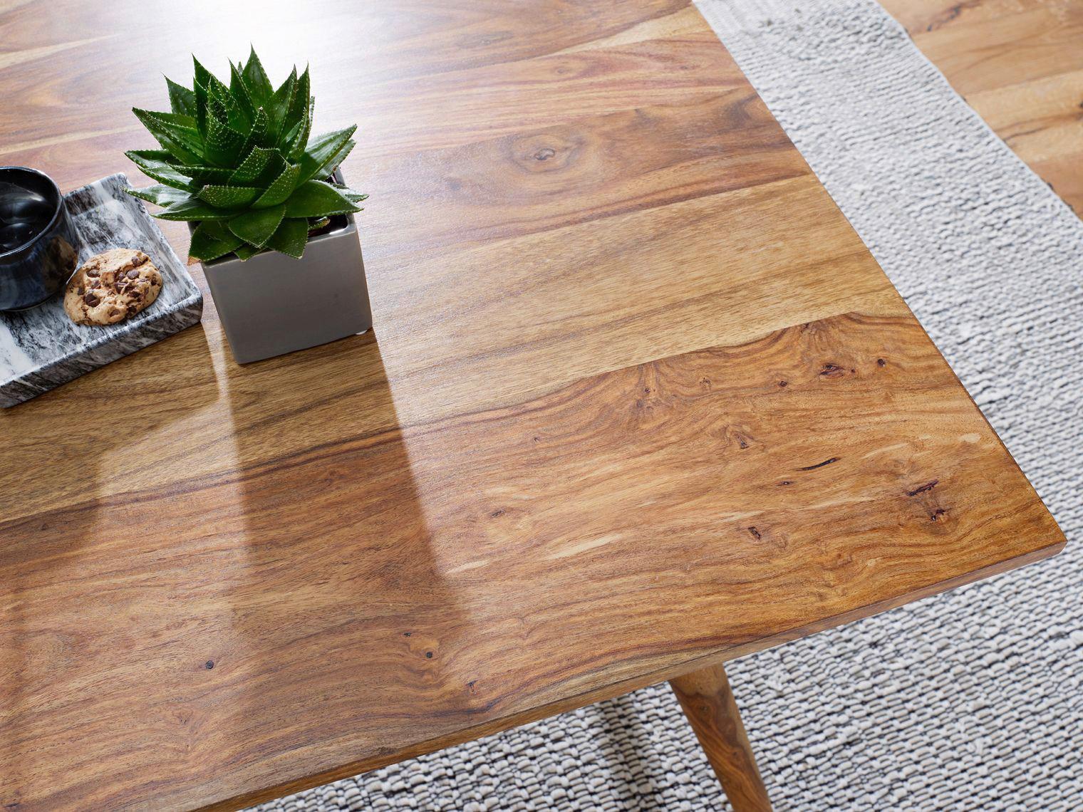Esstisch quadratisch REPA aus Sheeshamholz Top