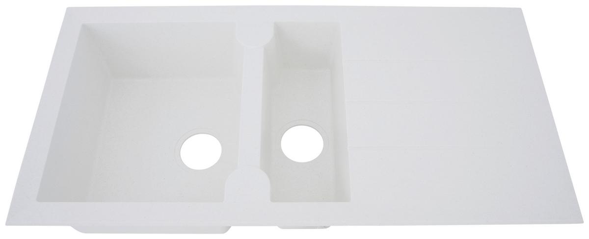 Spüle Respekta Alineo Stein Bxt: 100x50 Cm - Weiß, Trend, Stein (100/21/50cm) - Respekta