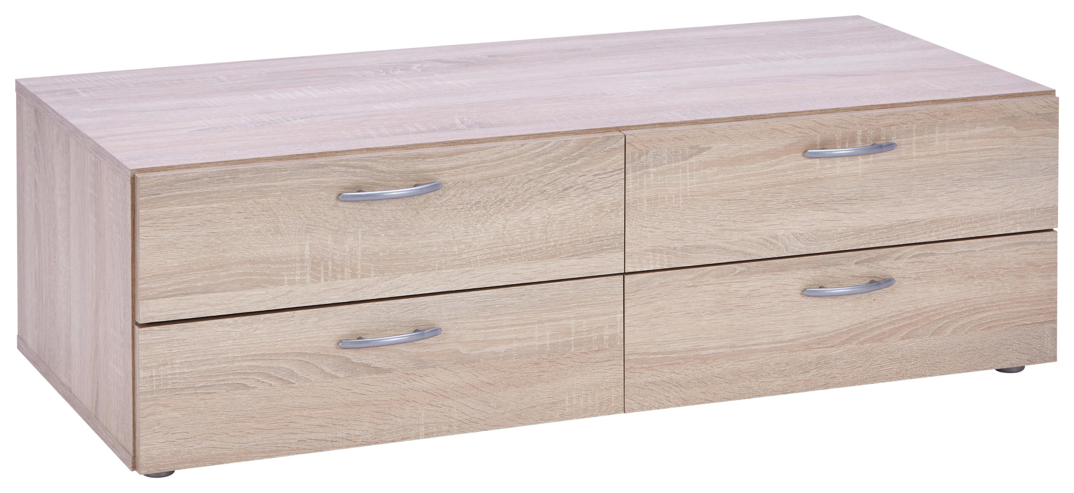 ZÁSUVKOVÝ BOX BASIC 3 - Sonoma dub, Konvenční, kompozitní dřevo (110,7/35/51,9cm)