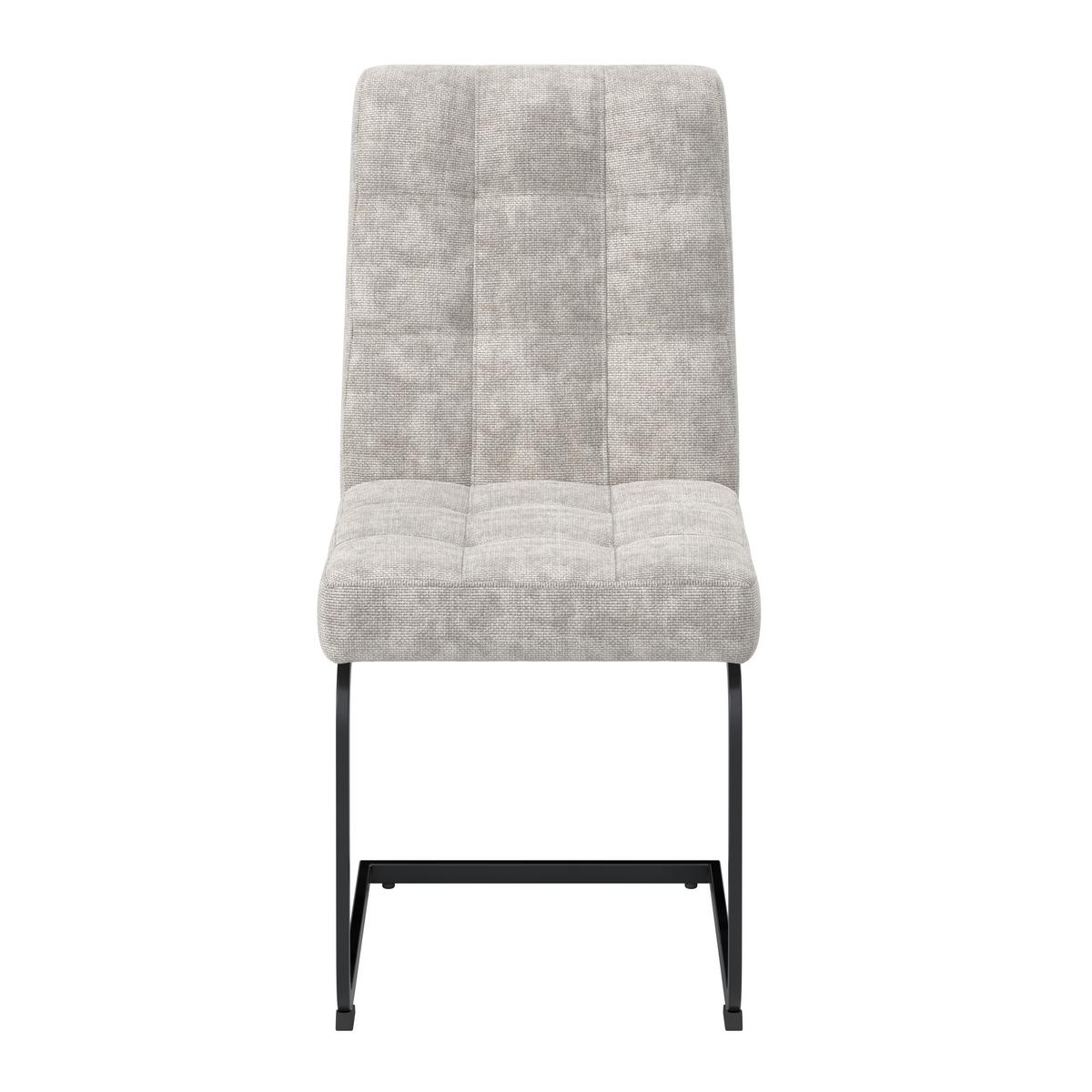 Stolička NOVA světle šedá - černá/světle šedá, Moderní, kov/dřevo (46/97/62cm) - Bessagi Home