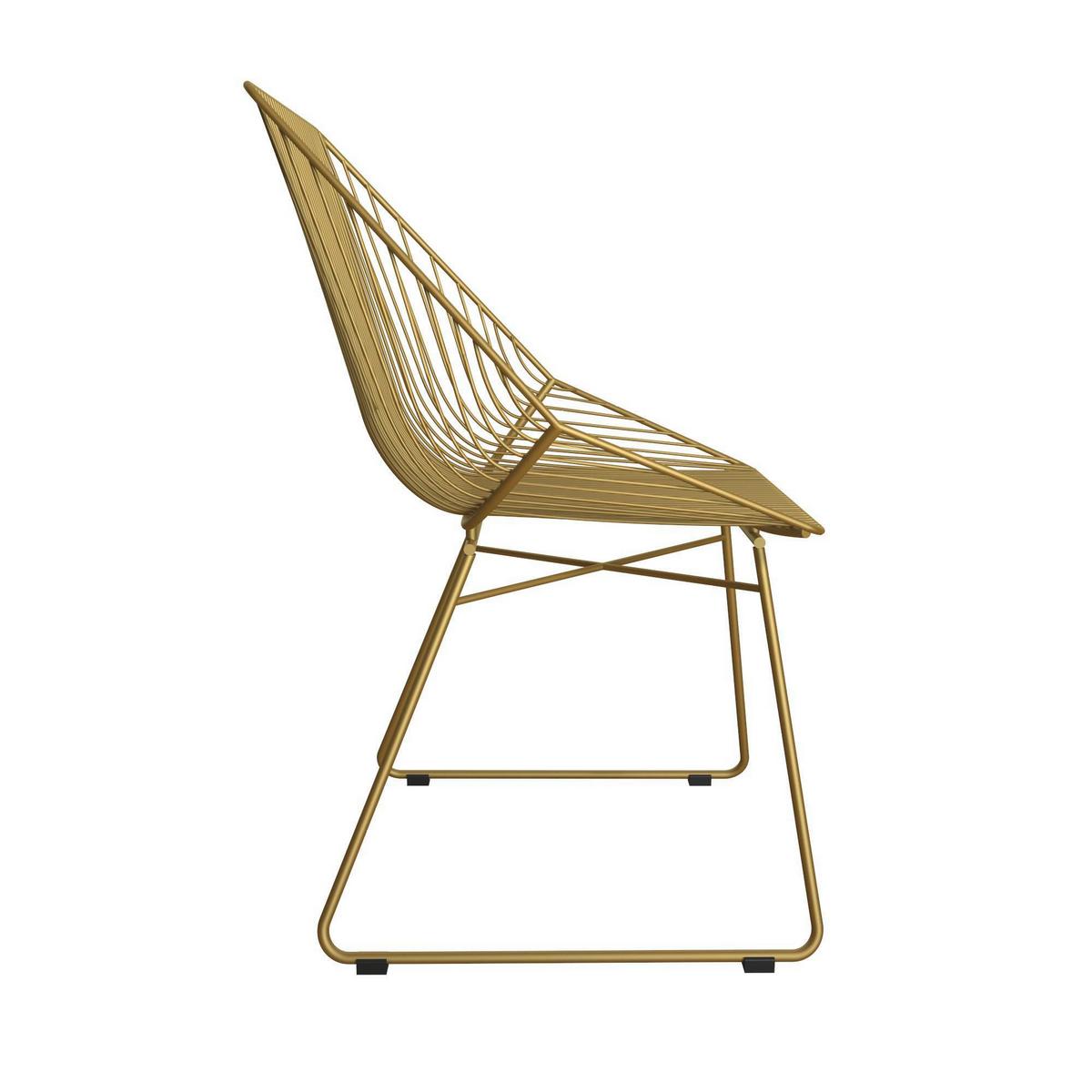Stuhl Ellis Goldfarben B: 59 Cm - Goldfarben, Design, Metall (59/83/54cm) - MID.YOU