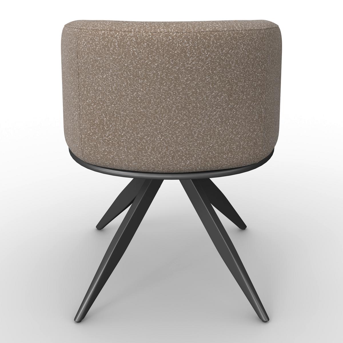 ŽIDLE S PODRUČKAMI NELA - černá/hnědá, Moderní, kov/dřevo (62/77/62cm) - Bessagi Home