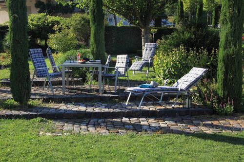 Auflage für Liege Belgrad 193x60x6 cm Grau - Grau, Basics, Textil (193/60/6cm) - Gardenson