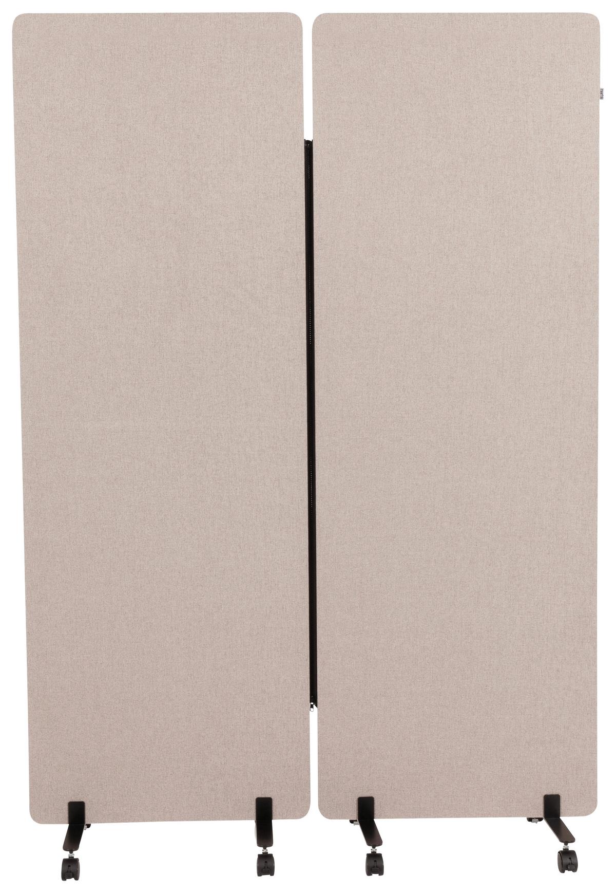 Trennwand Flexmiut - Taupe, Basics, Kunststoff/Textil (60/177/35cm) - MID.YOU