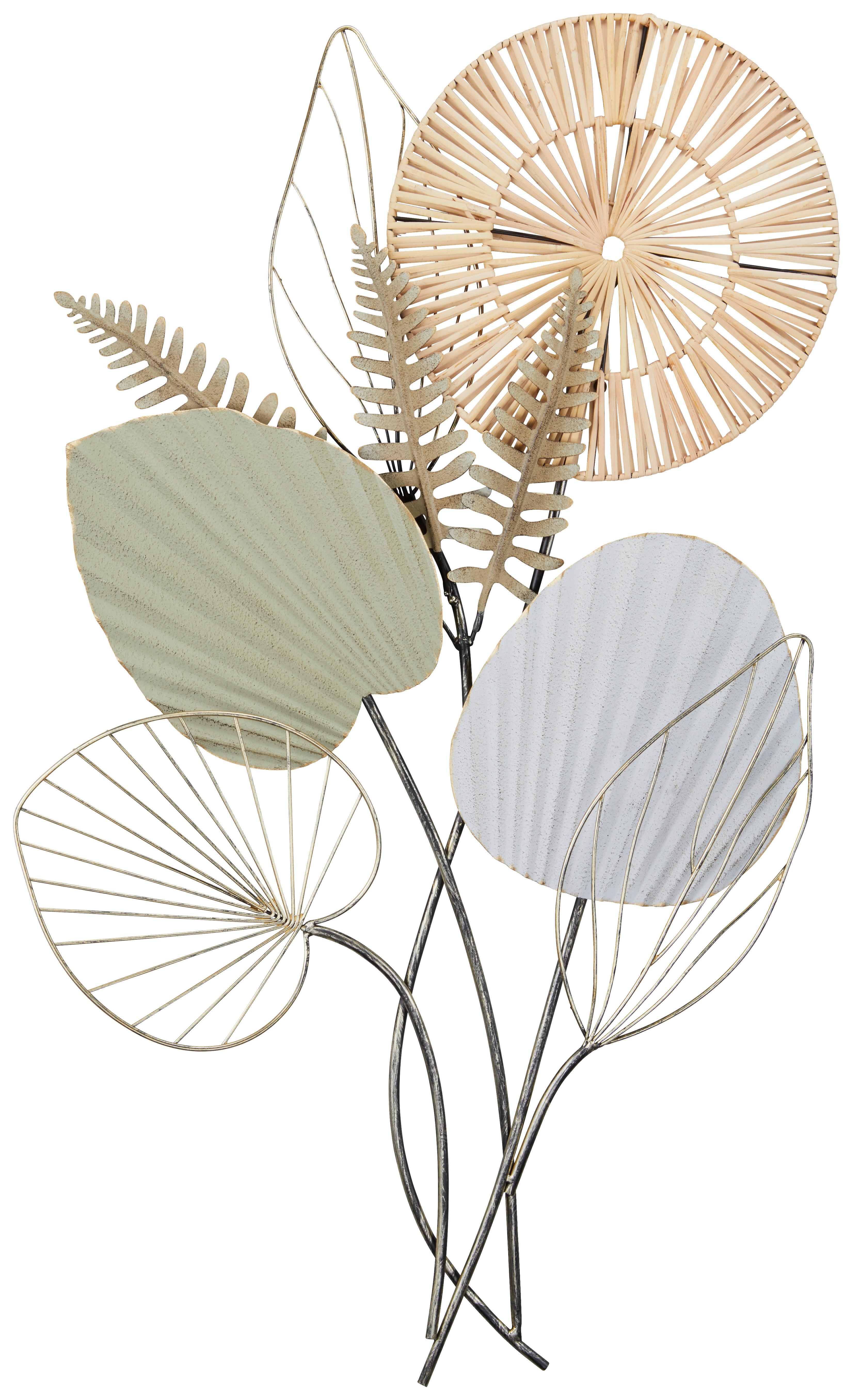 Wanddeko Natalie - Goldfarben/Schwarz, Design, Holz/Metall (97/62/3cm) - James Wood