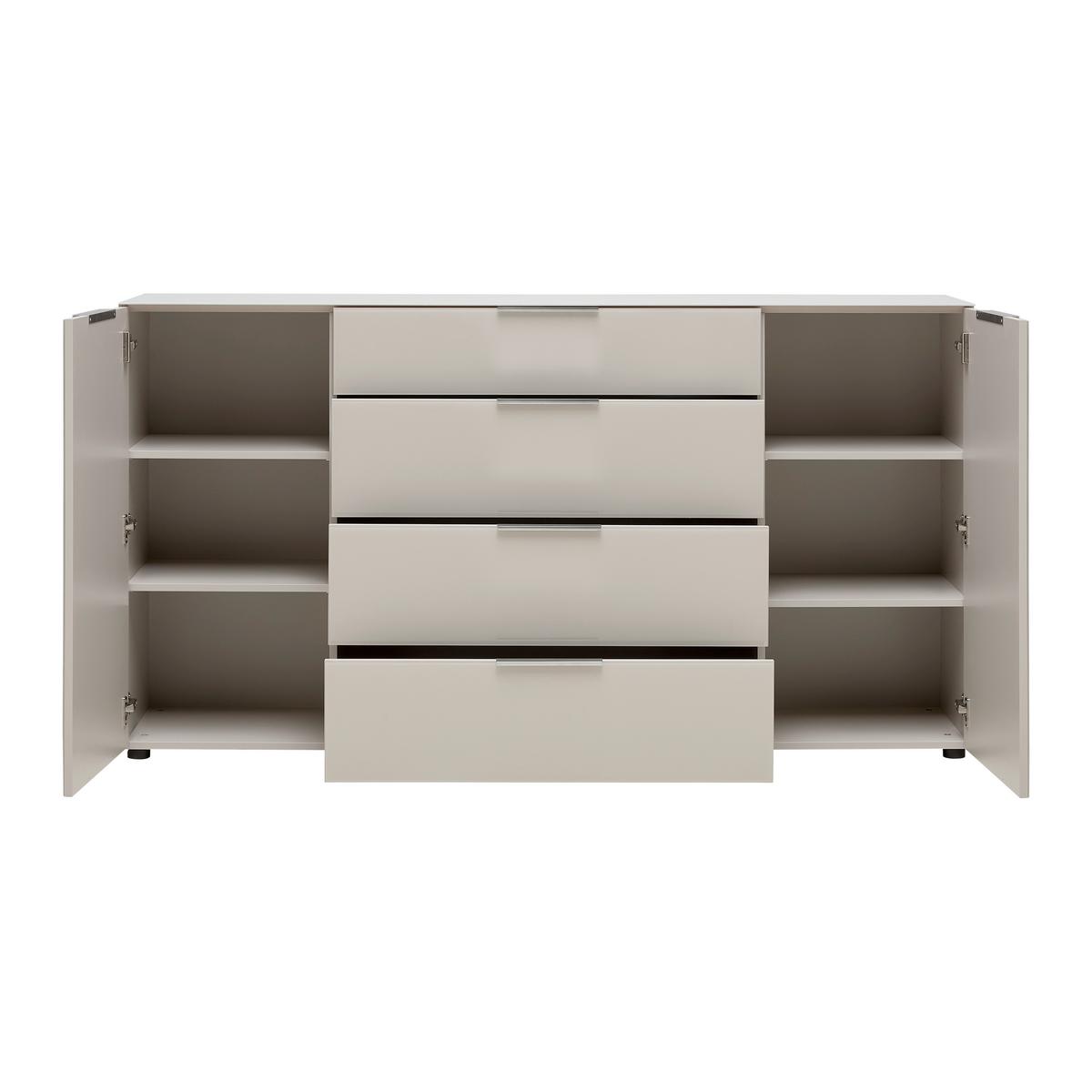 Sideboard Siena Kaschmirfarben - černá/kašmírová, Moderní, kov/kompozitní dřevo (180/99/40cm) - Mömax