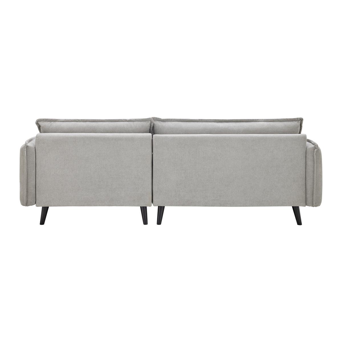 Sedací souprava DAJANA - černá/světle šedá, Moderní, dřevo/textil (251/102/173cm) - P & B