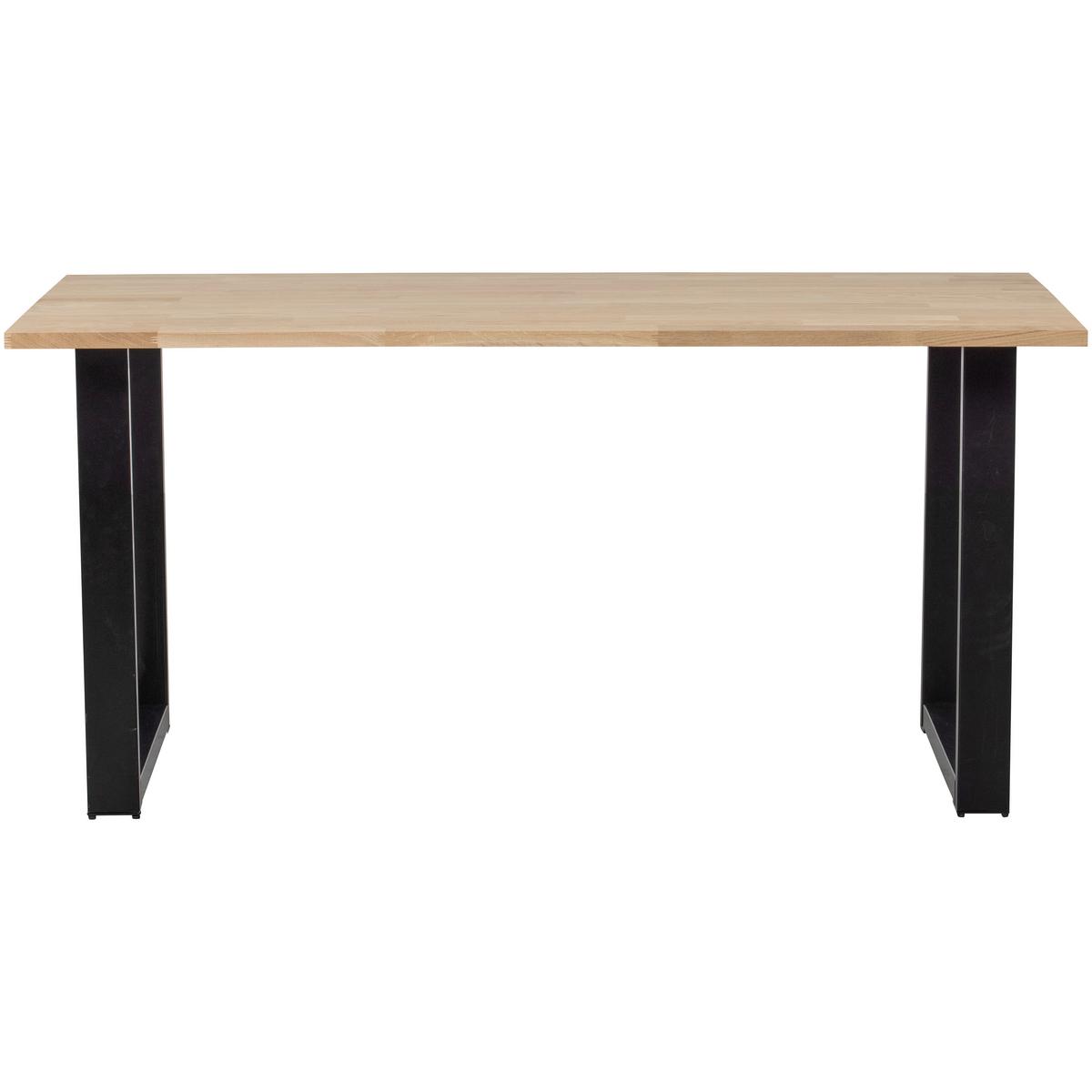 Esstisch Tablo Naturfarben/Schwarz L: 180cm - Schwarz/Naturfarben, MODERN, Holz/Metall (180/90/75cm) - Livetastic