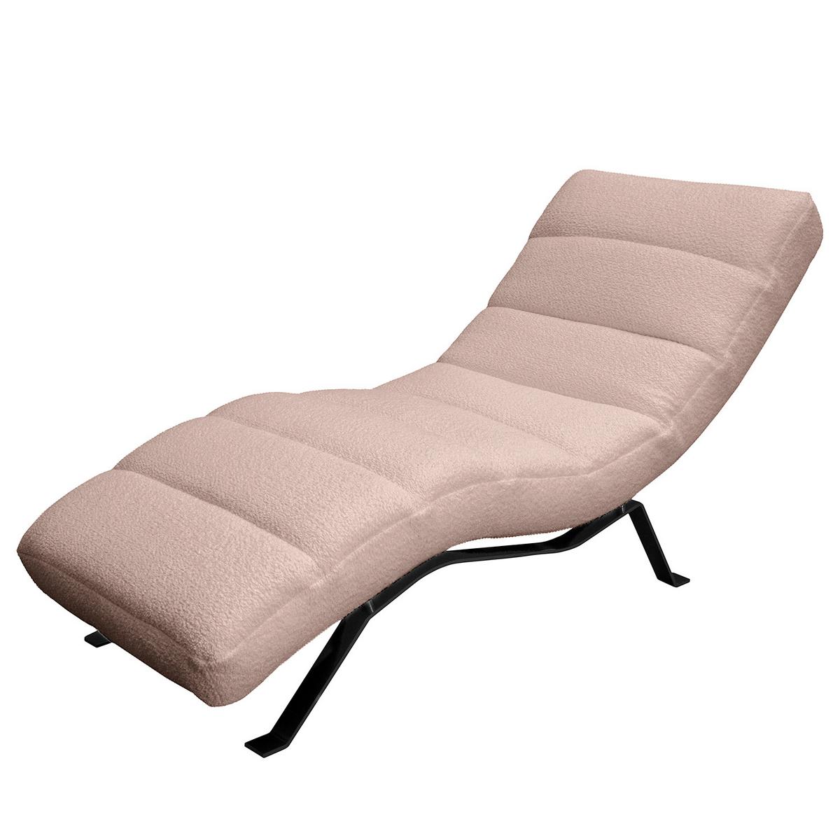 Relaxliege Swing Black Rosa B: 65 Cm - Schwarz/Rosa, Design, Textil (65/65-95/171cm) - Livetastic