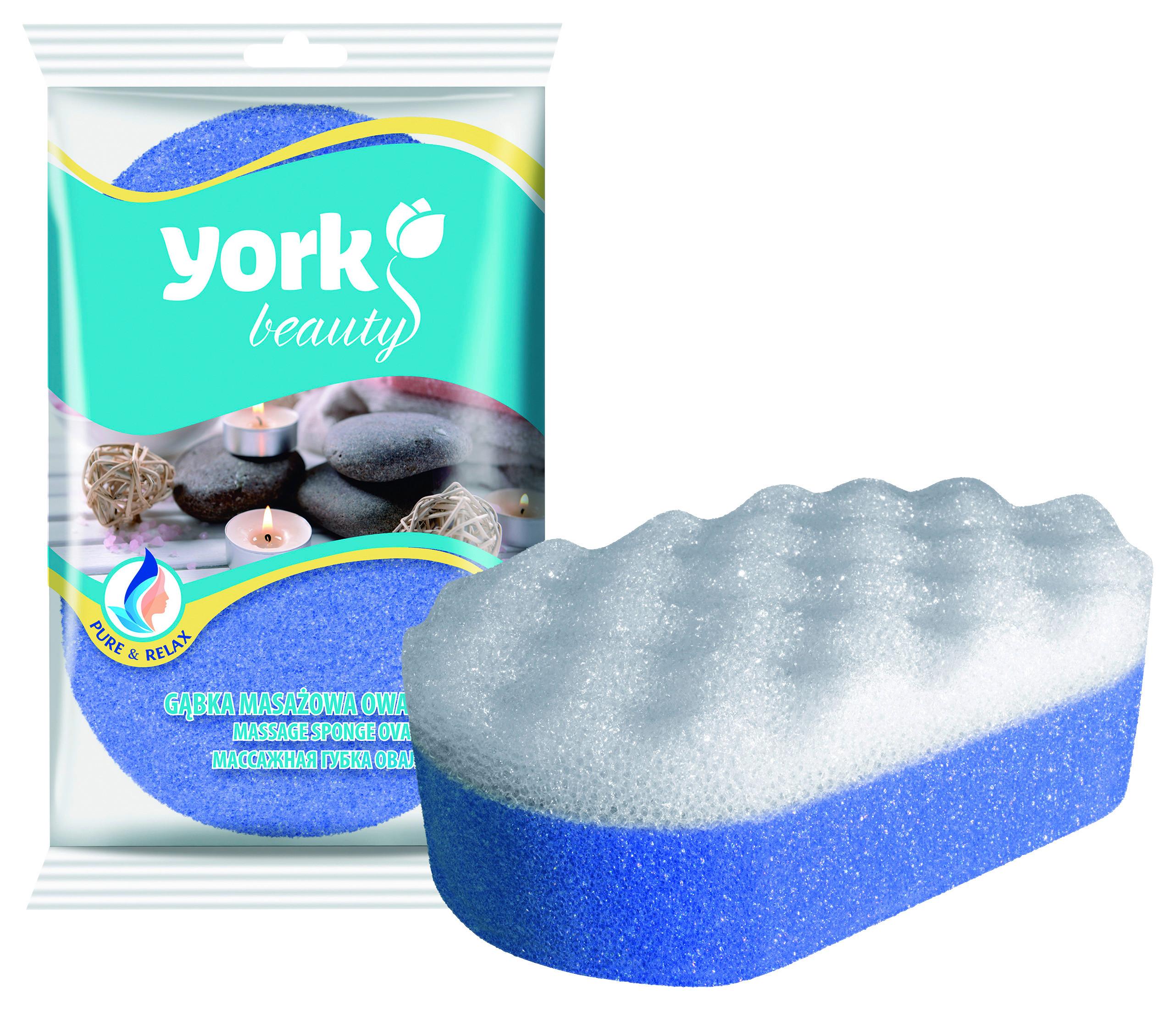 Fürdőszivacs York - színes, műanyag (14/23/6cm)