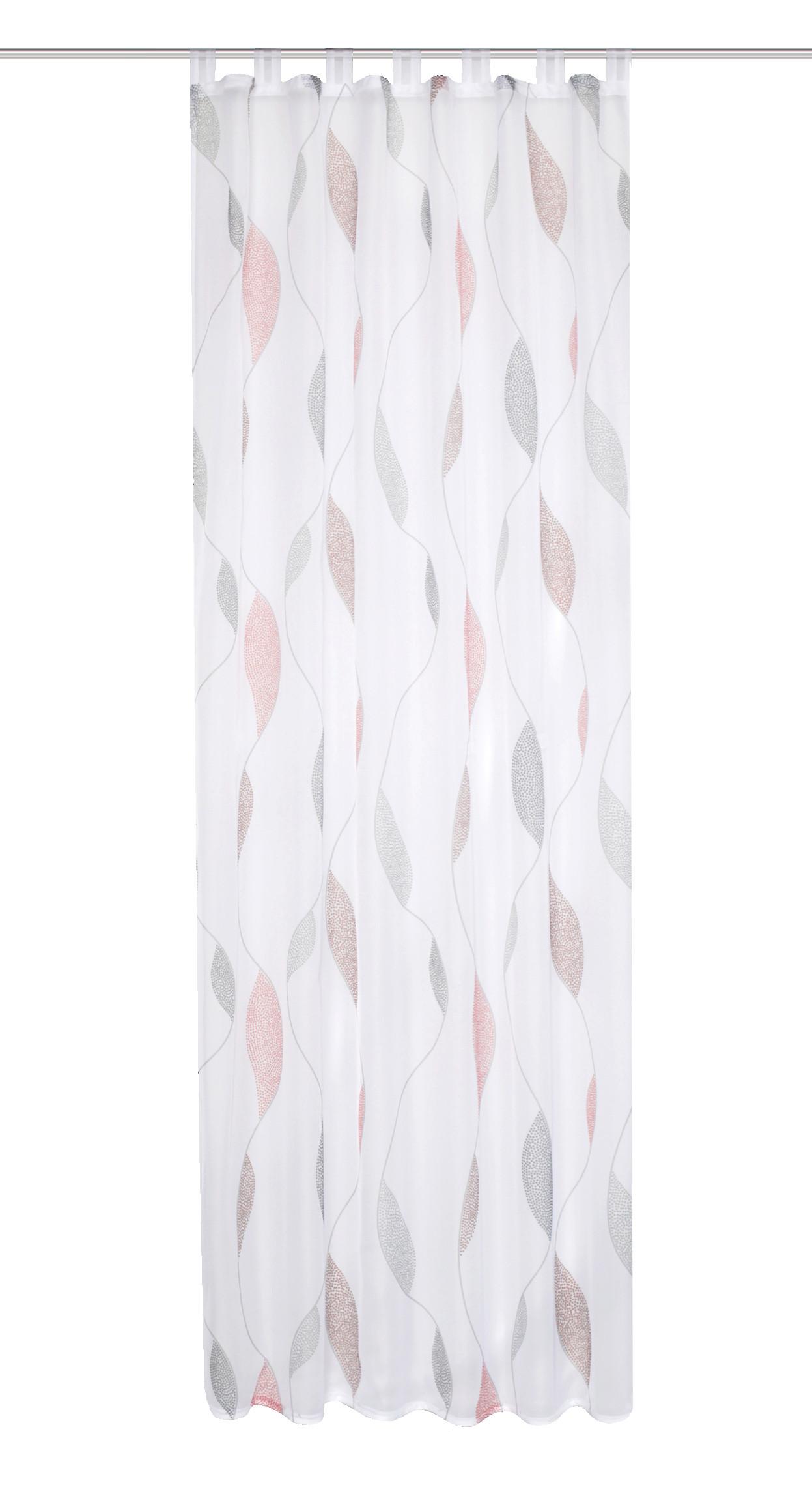 Schlaufenvorhang Paolo - Hellrot/Rot, KONVENTIONELL, Textil (140/175cm) - Schmidt W. Gmbh