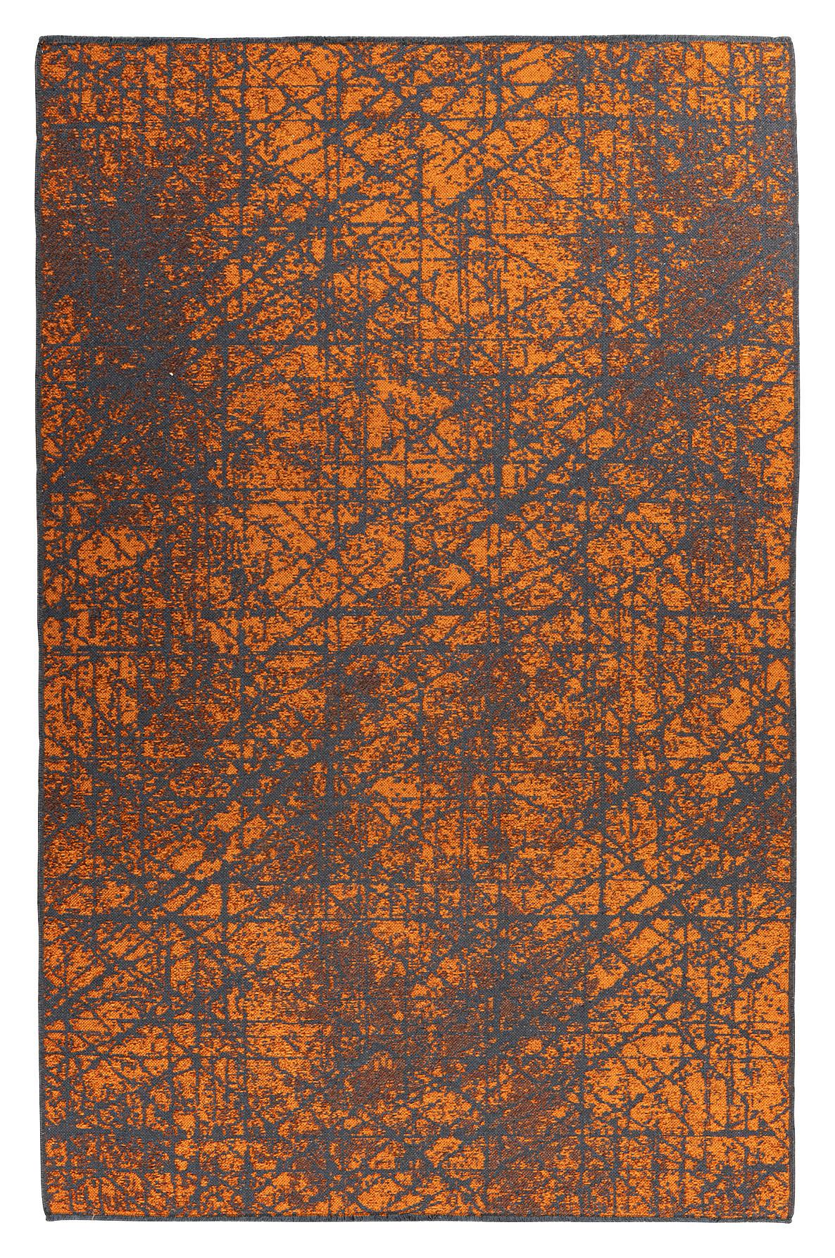 Teppich Orange Kalevi 200 120/170 cm Naturfaser - Orange, KONVENTIONELL, Textil (120/170cm)
