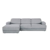 Ecksofa Frans Grau S: 204 Cm - Schwarz/Grau, Design, Textil (204/293cm) - MID.YOU