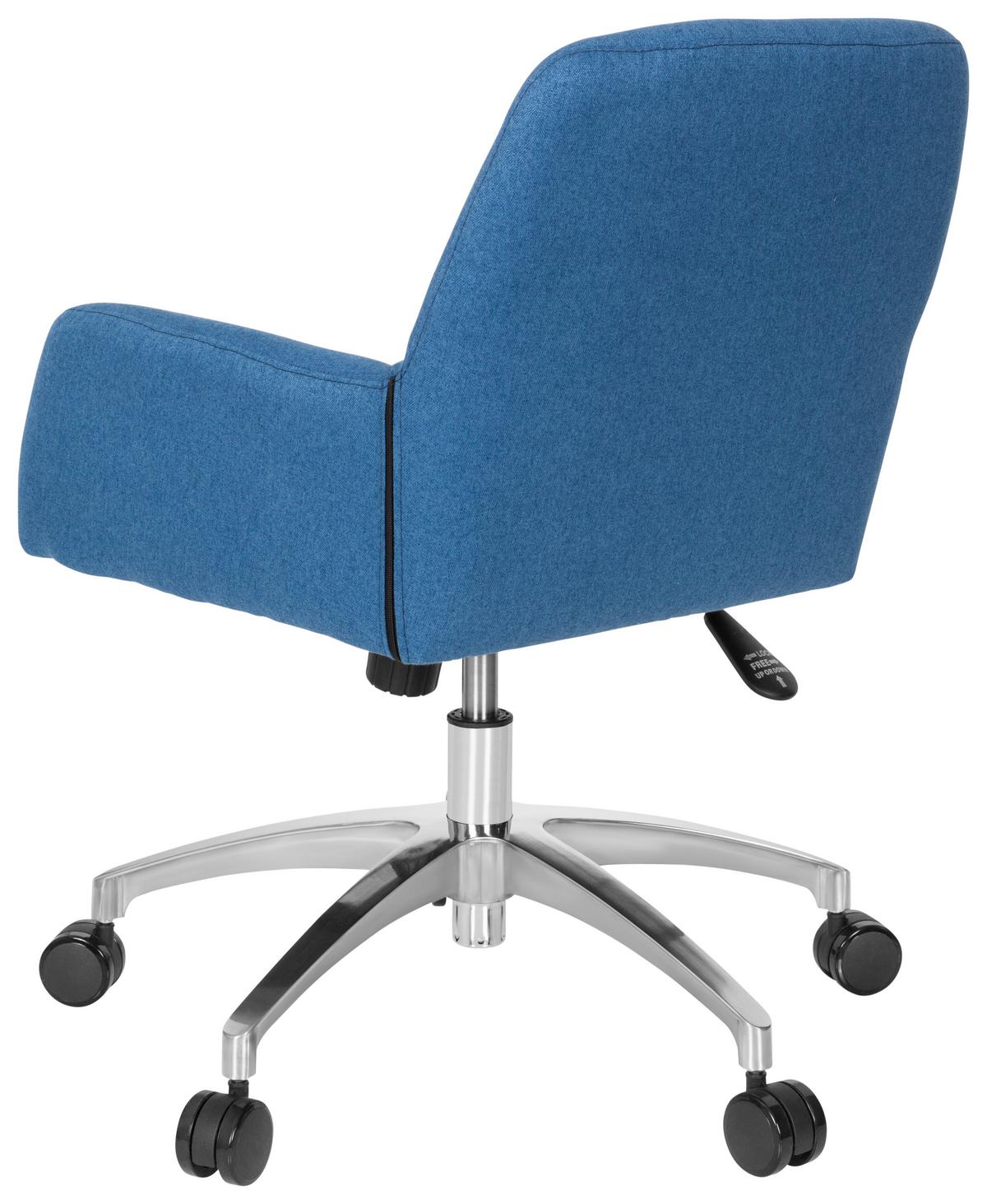 Bürostuhl Shake 400 Blau Bis 110 Kg - Blau/Silberfarben, Basics, Kunststoff/Textil (53/82/62cm) - MID.YOU