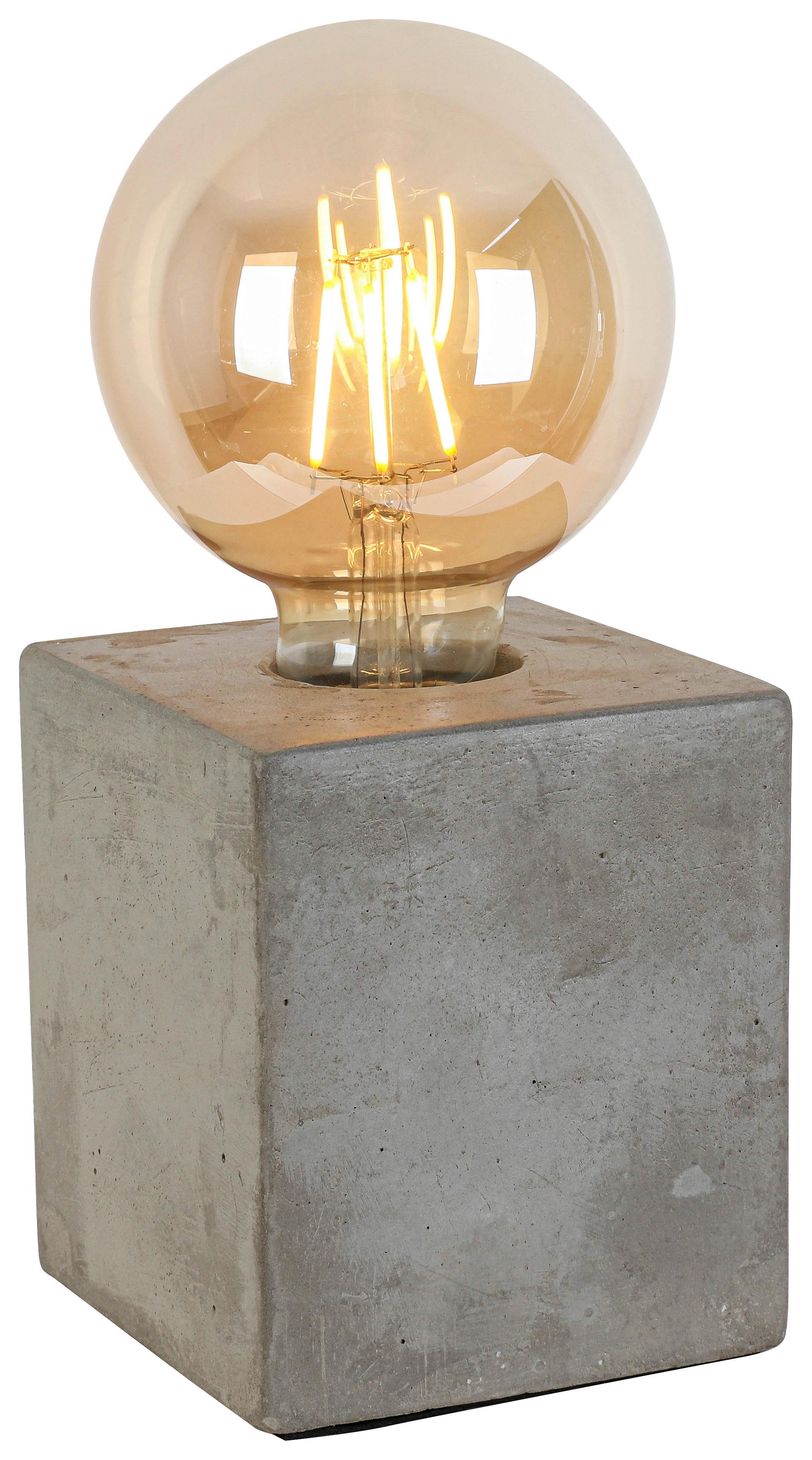 STOLNÍ LAMPA STON - šedá/černá, Moderní, plast/kámen (9,5/9,5/11cm) - Mömax