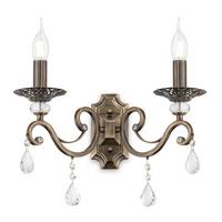 Wandleuchte Grace - Messingfarben, Trend, Glas/Metall (39/39/25cm) - MAYTONI