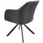 Stuhl Sevilla Dunkelgrau - Dunkelgrau/Schwarz, MODERN, Textil/Metall (56/82/62,5cm) - Ombra Stuhl Sevilla Dunkelgrau - Dunkelgrau/Schwarz, MODERN, Textil/Metall (56/82/62,5cm) - Ombra