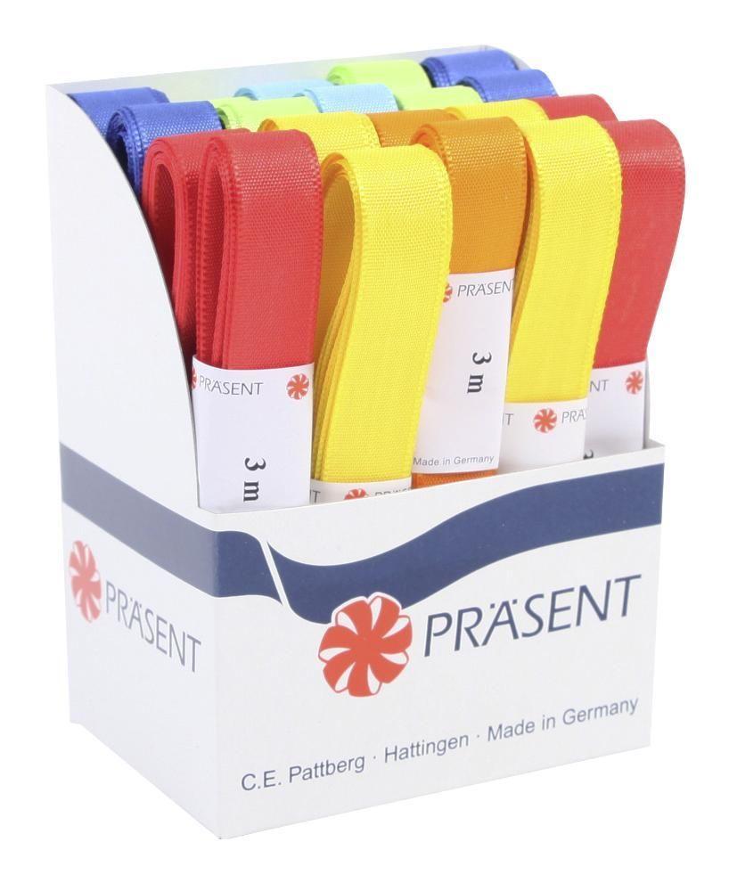 Geschenkband Europa Versch. Farben Textil 1,5x300 cm