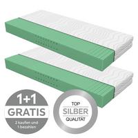 Kaltschaummatratze Nizza Comfort 90x200 cm H3 H: 21 cm - Weiß, Textil (90/200cm) - Primatex Deluxe