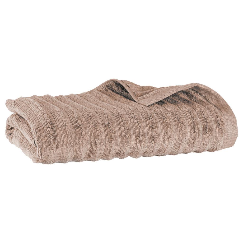 DUSCHTUCH Welle 70x140 cm Hellbraun