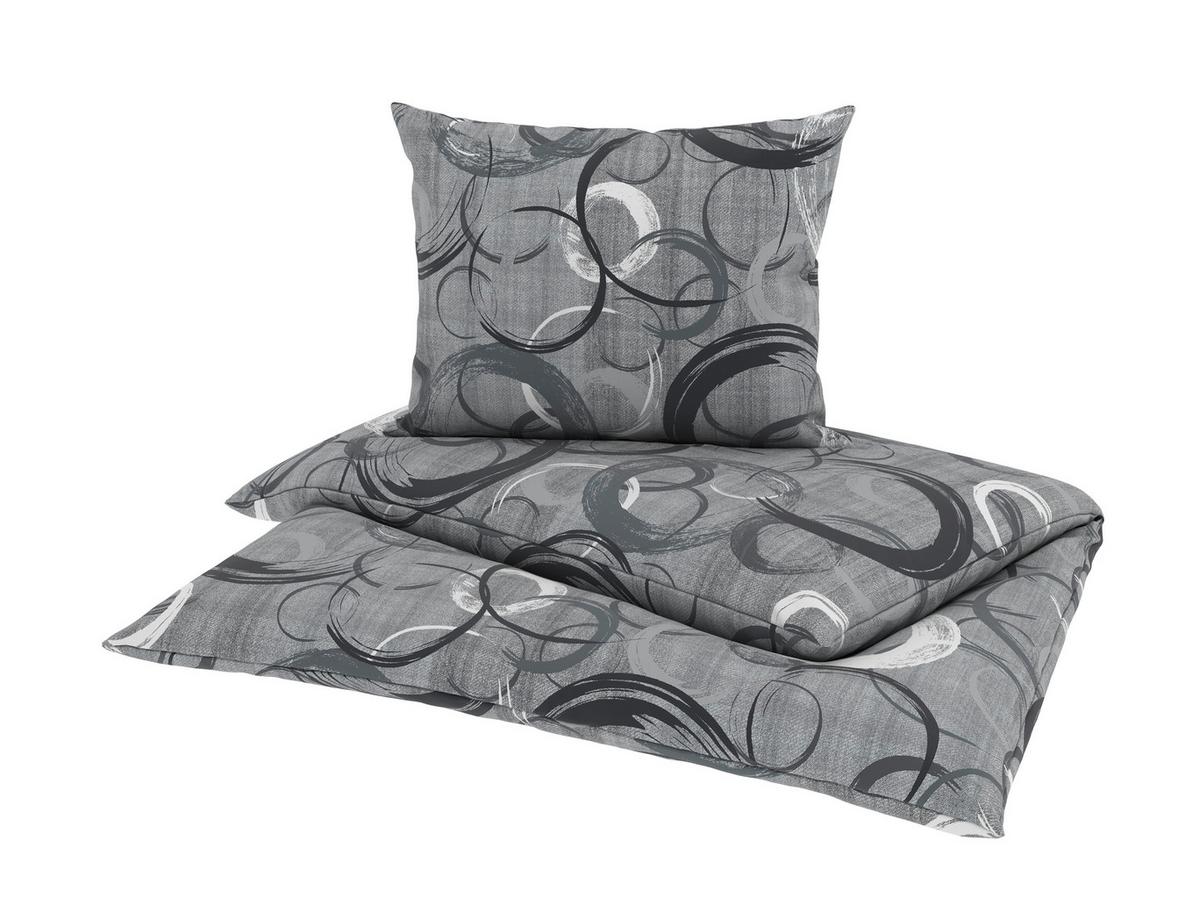 Bettwäsche Barbara - Grau, MODERN, Textil - Luca Bessoni