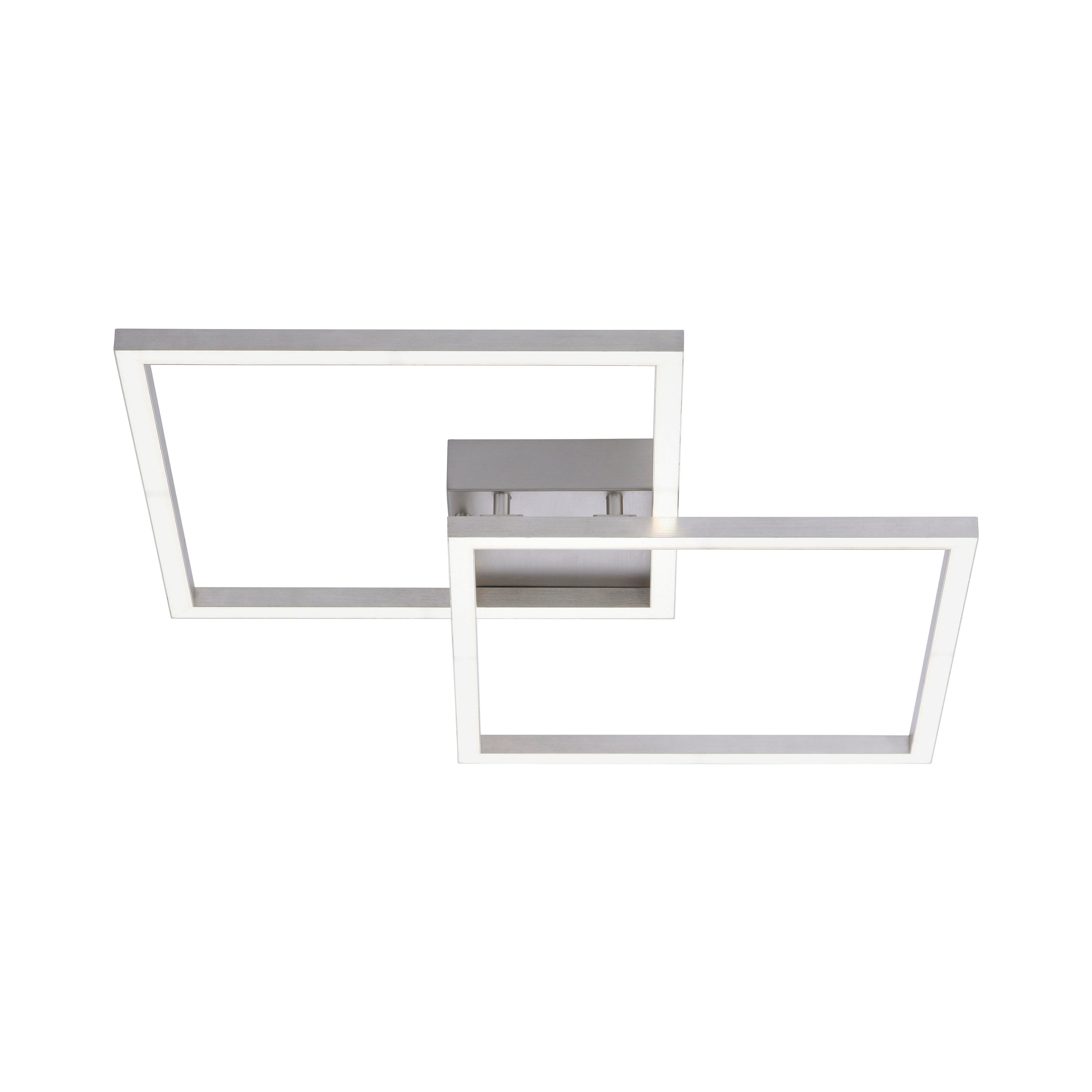 Led-deckenleuchte 16429-55 Lolasmart-Maxi - Silberfarben, Design, Kunststoff/Metall (63/63/8,5cm)