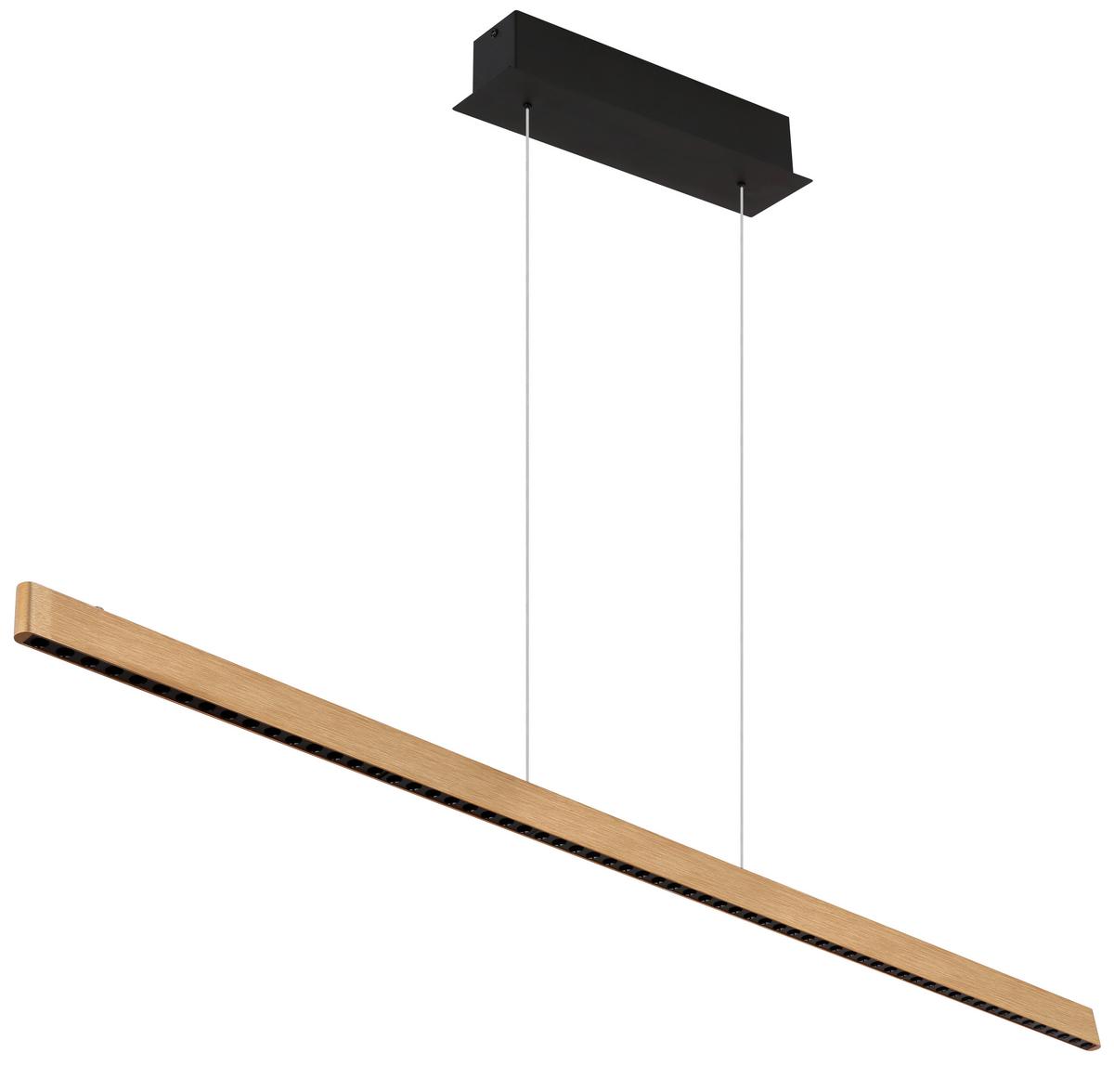 LED-Hängeleuchte 17013hg Dentsy - Schwarz/Kupferfarben, KONVENTIONELL, Metall (120/4/120cm) - Globo