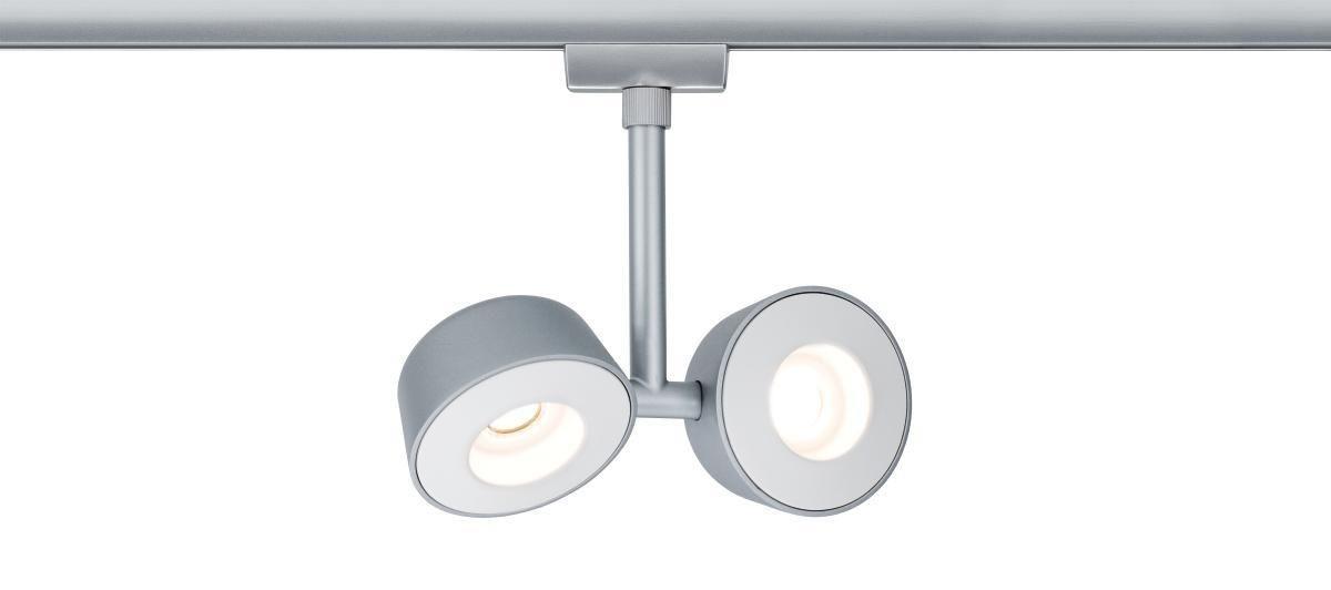 Schienensystem Urail Strahler 95471 2x LED-Spots verstellbar - Chromfarben, Design, Kunststoff/Metall (19/18/4cm) - Paulmann