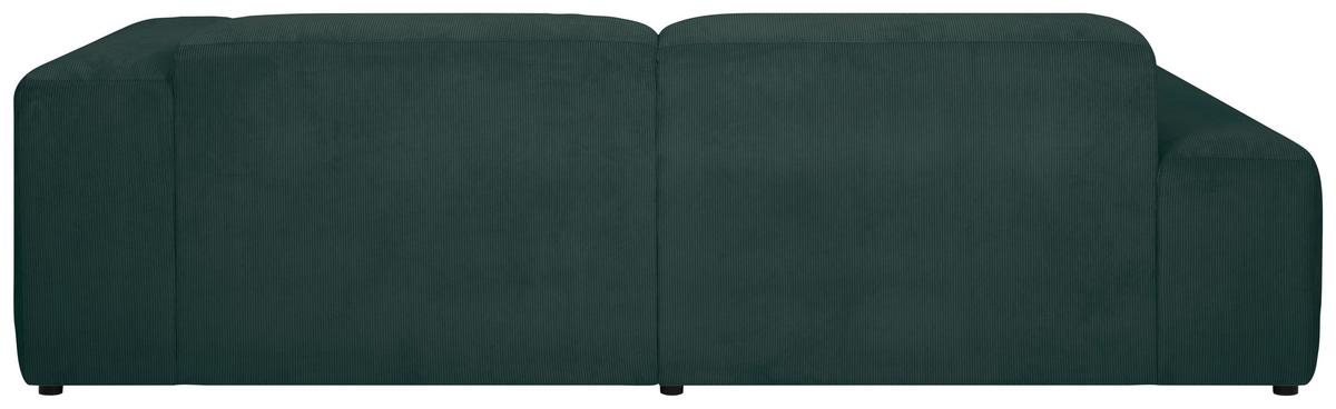 Ecksofa Hannah Grün 170x252 cm - Schwarz/Grün, Design, Textil (170/252cm) - MID.YOU