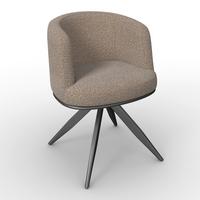 STOLIČKA S PODRÚČKAMI NELA - hnedá/čierna, Modern, kov/drevo (62/77/62cm) - Bessagi Home