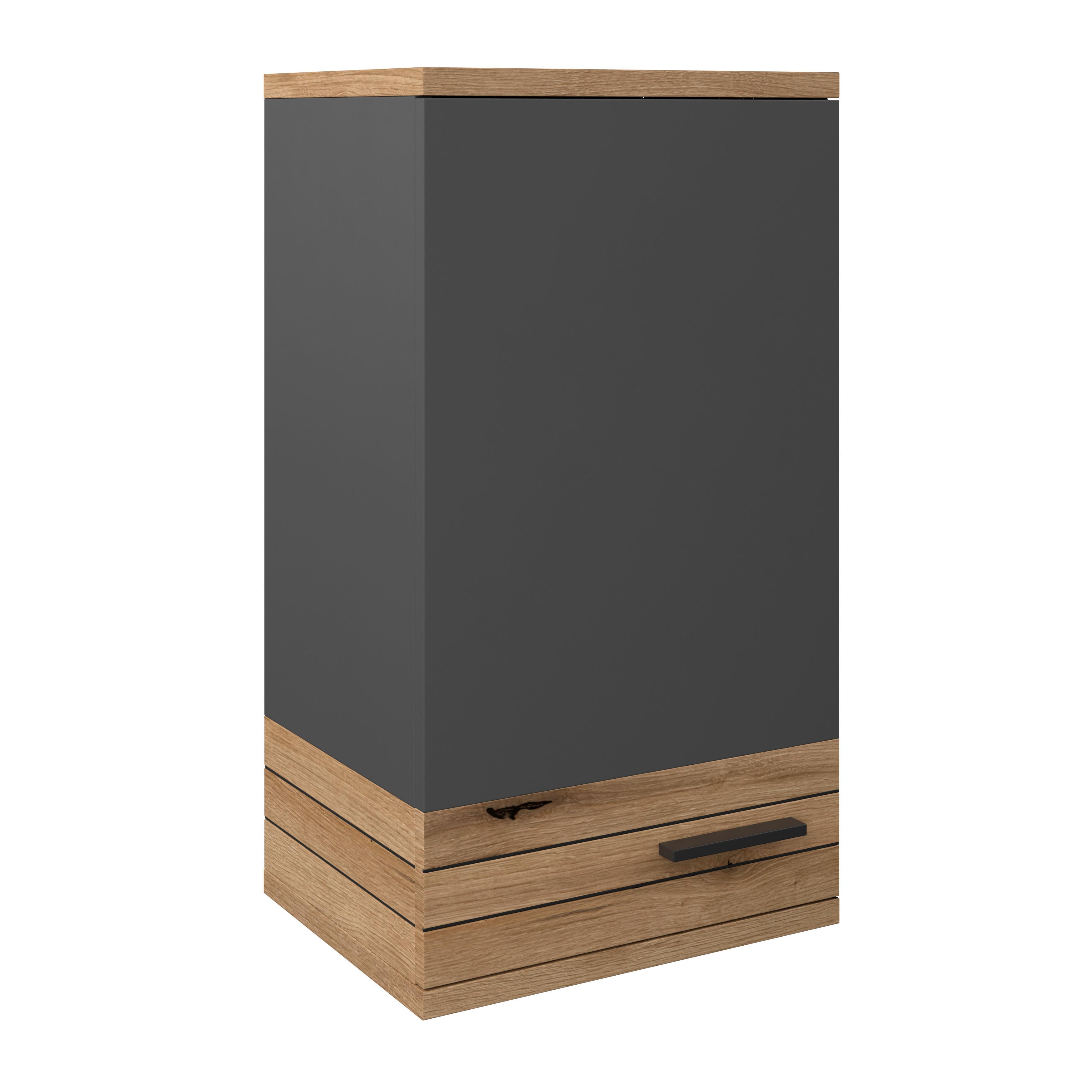 HÄNGESCHRANK COTIA COTLS 3 - Eichefarben/Anthrazit, MODERN, Holzwerkstoff (40/73/30cm) - James Wood