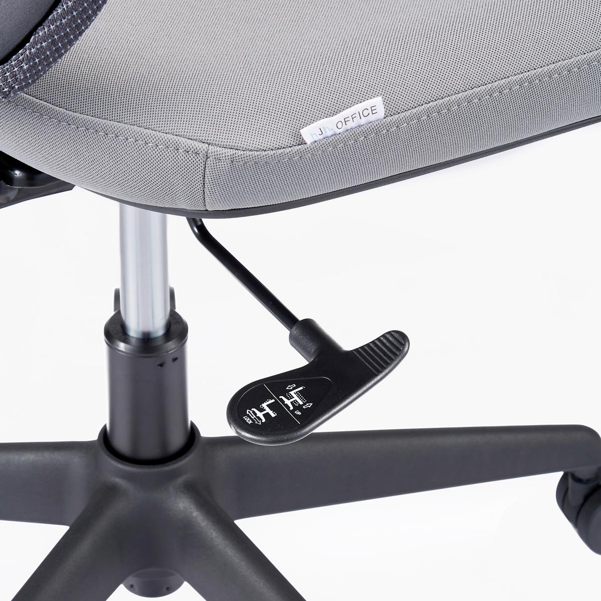 DREHSTUHL Minoro Grau B: 55cm - Schwarz/Grau, MODERN, Kunststoff/Textil (55/112/59cm) - MID.YOU