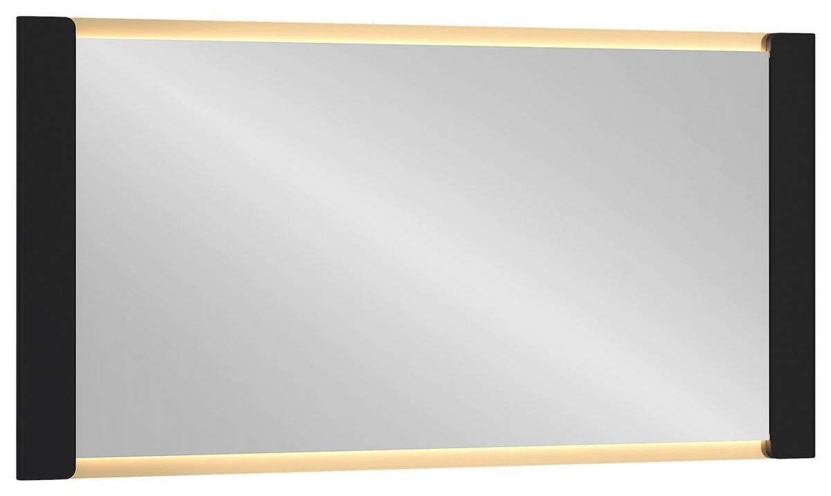 Spiegel Norica Goldfarben/schwarz B: 155 Cm - Goldfarben/Schwarz, Trend, Glas/Holzwerkstoff (155/80/3,8cm)