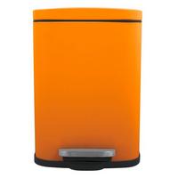 Kosmetikeimer Akira 5l Orange Metall LxBxH: 21,4x17,6x30 - Schwarz/Orange, Basics, Kunststoff/Metall (21,4/17,6/30cm)