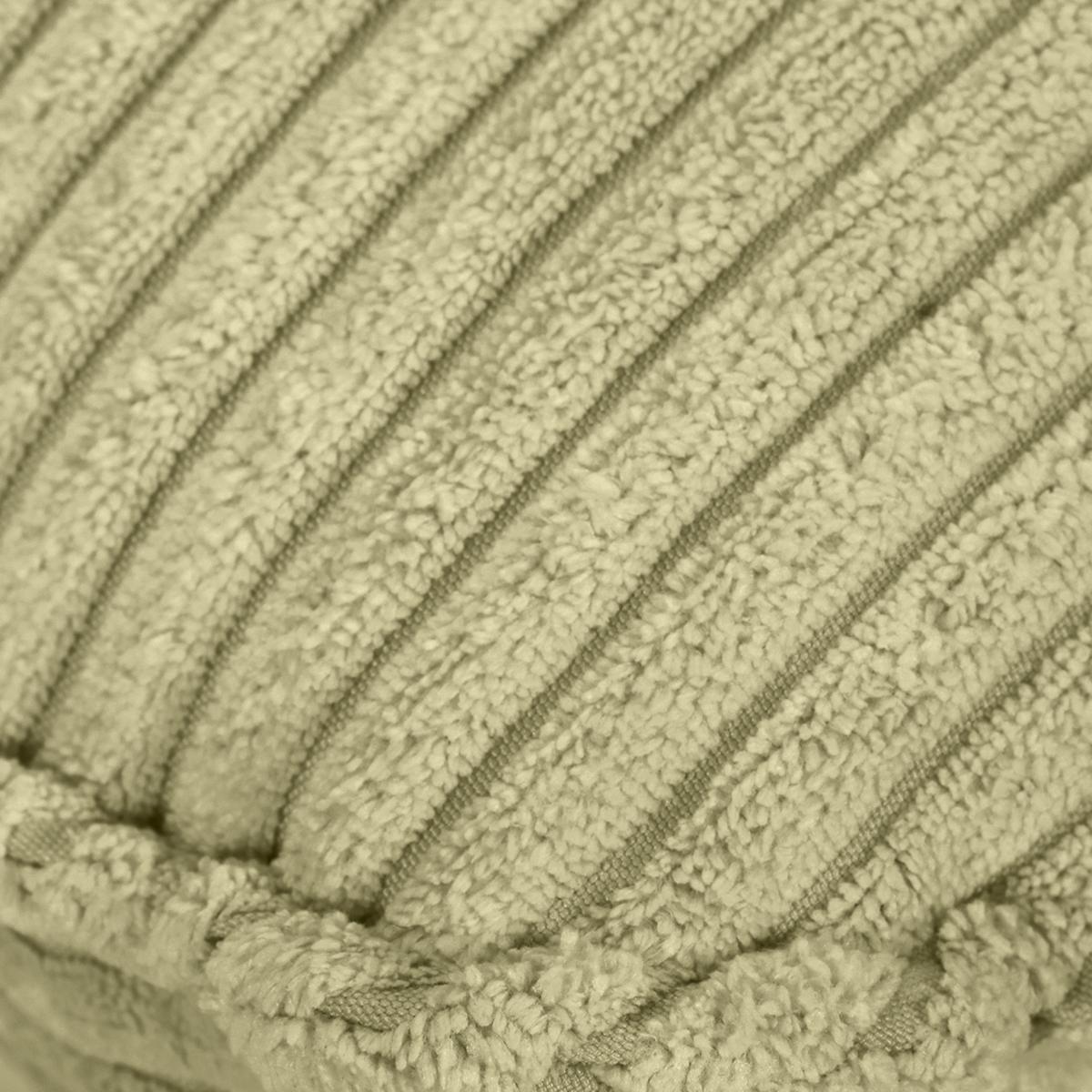 Hocker Lorris, Hellgrün B: 60 cm - Schwarz/Hellgrün, KONVENTIONELL, Textil (60/49/53cm) - MID.YOU