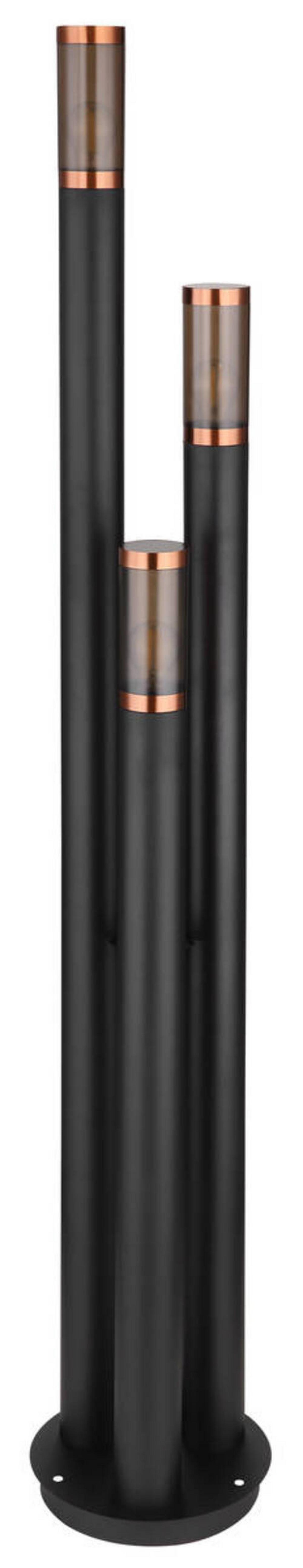 Außenleuchte 3159-3bc - Schwarz/Grau, Design, Kunststoff/Metall (28/170cm) - Globo