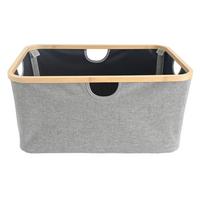 Ruháskosár Celine - barna, Konventionell, műanyag/textil (54/37/26cm) - Luca Bessoni