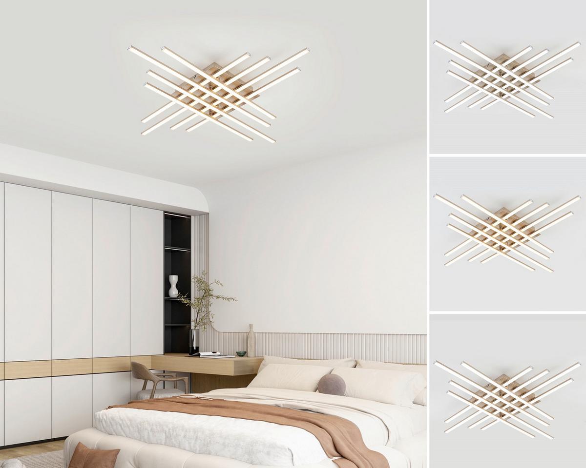 LED-Deckenleuchte Cristina - Cappuccino, Basics, Kunststoff/Metall (71/71/7cm) - Luca Bessoni